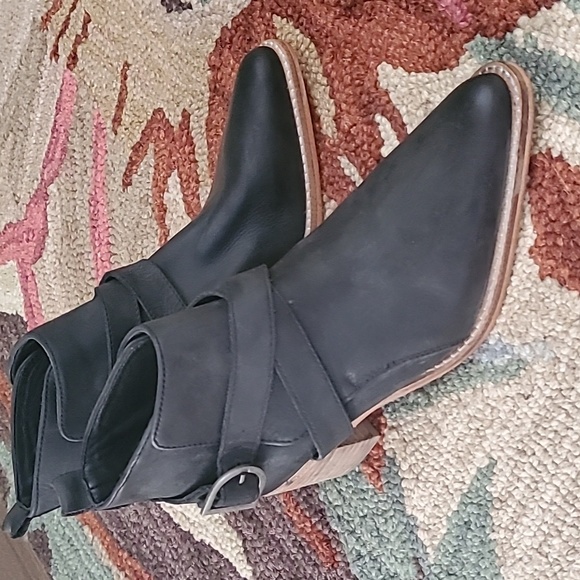 Free people back loop ankle boots buckle - Picture 4 of 6